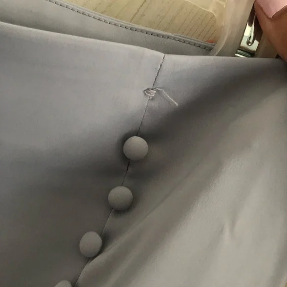 Forever 21 Baby Blue Satin Miniskirt - Picture 4 of 8